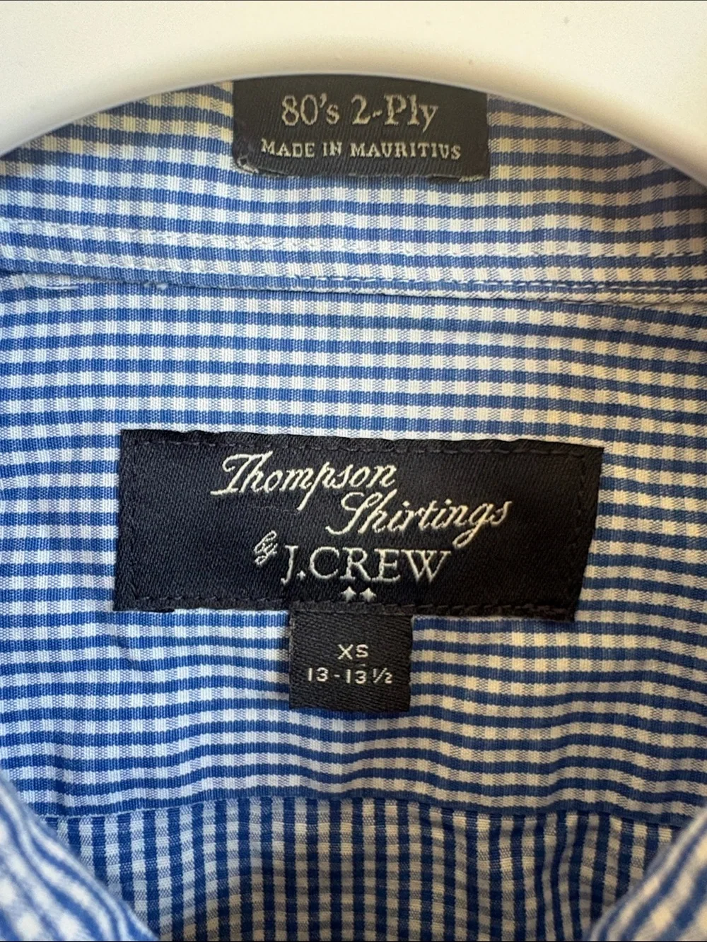 J. Crew Men's Blue Micro-Stripe Button-Down Shirt